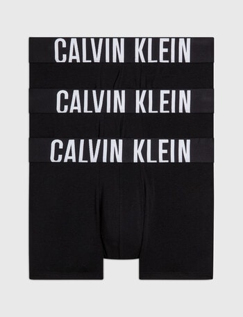 Calvin Klein Intense Power Cotton Trunk, 3-Pack, Black product photo