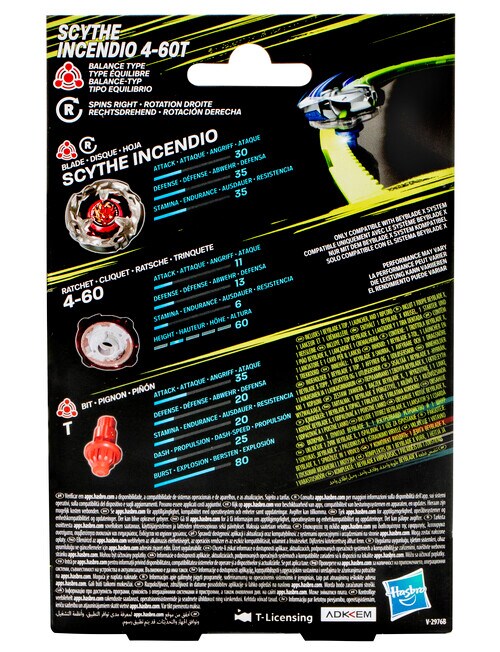 BeyBlade X Starter Pack Top & Launcher, Assorted product photo View 09 L