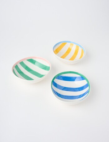 Salt&Pepper Paradiso Bowl, Set of 3, 15x5cm, Assorted product photo