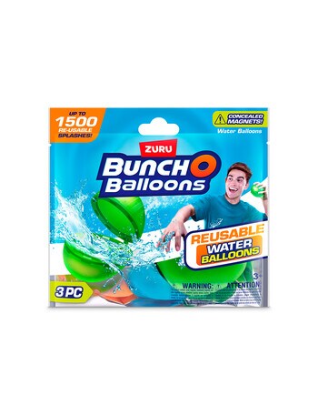 Bunch O Balloons Reusable Water Balloons, 3-Pack, Assorted product photo