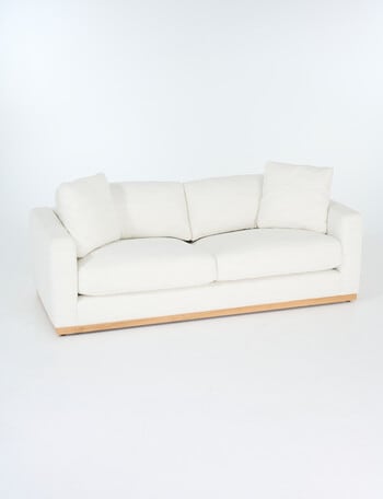 LUCA Furniture Verona Fabric 3 Seater Sofa, Pearl product photo
