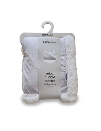 Bubba Blue Raindrop Cuddle Blanket, Grey product photo