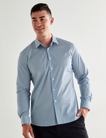 L+L Carla Long Sleeve Shirt, Light Blue product photo