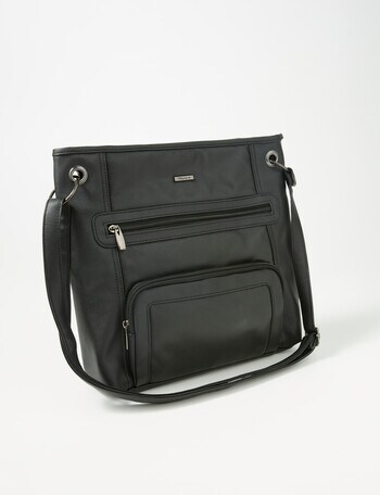 Milano Eyelet Shopper Bag, Black product photo