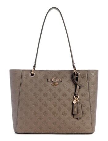 Guess Gerty Noel Tote Bag (Deboss), Dark Taupe product photo