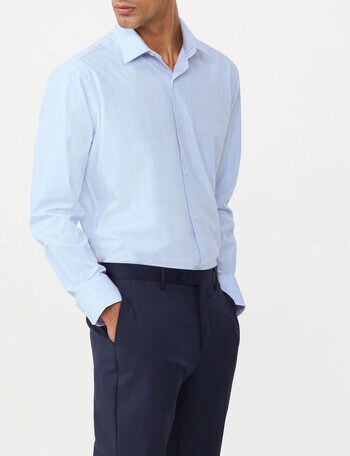 Van Heusen Classic Fit Mini Check Shirt, Sky product photo