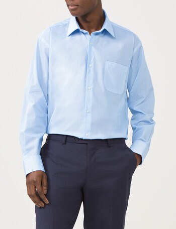 Van Heusen Classic Fit Geometric Check Shirt, Sky product photo