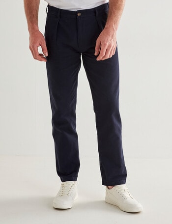 Gasoline Pleat Wide Leg Chino, Slate product photo