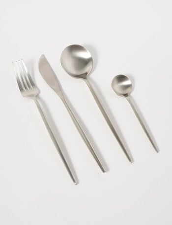 Amy Piper Austen Cutlery Set, 16-Pieces, Silver Tone product photo