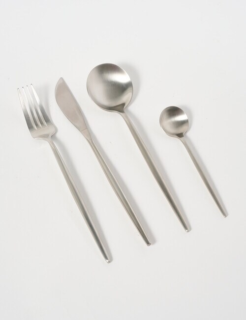 Amy Piper Austen Cutlery Set, 16-Pieces, Silver Tone product photo