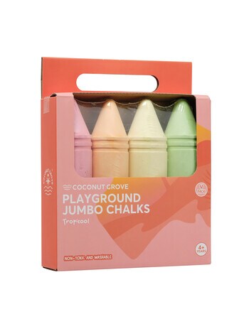 Coconut Grove Playground Jumbo Chalks Tropicool, 4-Pack product photo