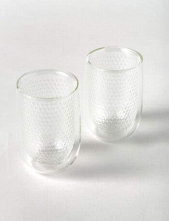 Baccarat Barista Double-Wall Honeycomb Glasses, 350ml, Set of 2 product photo