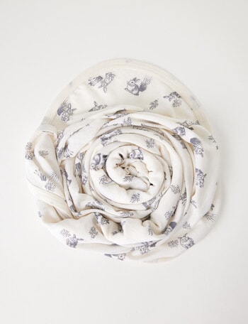 Milly & Milo Merino Wrap, Bunny Print product photo