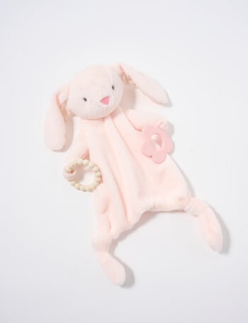 Teeny Weeny Cuddle Comforter with Silicone Teethers, Bunny product photo