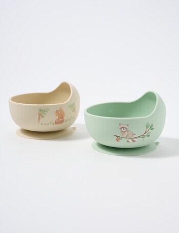 Teeny Weeny Silicone Suction Bowl, 2-Pack, Bear product photo