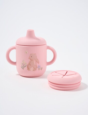 Teeny Weeny Silicone 2-in-1 Sippy & Snack Cup, Meadow product photo