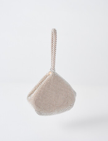 Harlow Wrist Handle Sparkle Bag, Bronze product photo