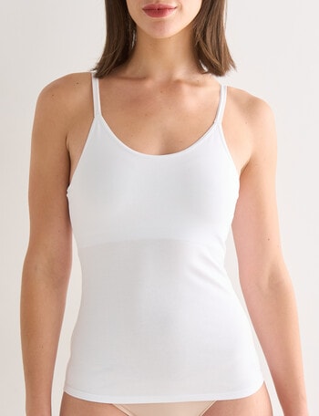 Lyric Shelf Cami Cotton, White, 8-20 product photo