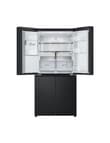 LG Electronics 506L Slim French Door Fridge with Ice & Water Dispenser, Matte Black, GF-L500MBL product photo View 04 S