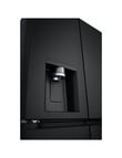 LG Electronics 506L Slim French Door Fridge with Ice & Water Dispenser, Matte Black, GF-L500MBL product photo View 10 S