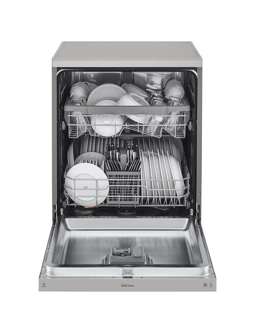 LG Electronics 14-Place Setting QuadWash Dishwasher, Platinum Steel, XD5B14PS product photo View 02 L