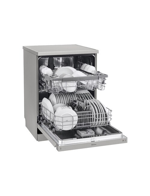 LG Electronics 14-Place Setting QuadWash Dishwasher, Platinum Steel, XD5B14PS product photo View 04 L