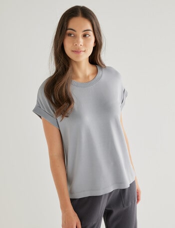 Mineral Sleep Soft Lounge Tee, Silver product photo