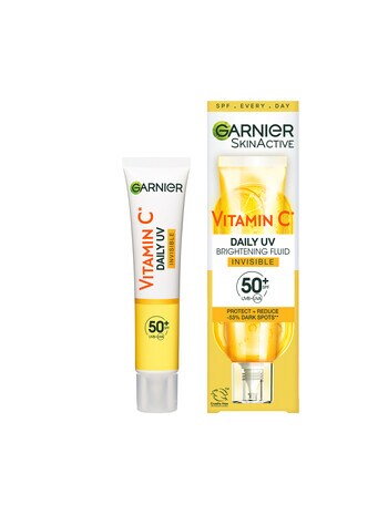 Garnier Vitamin C Daily UV Invisible Brightening Fluid SPF50+, 40ml product photo