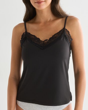 Lyric Lola Lace Camisole, Black, 8-20 product photo