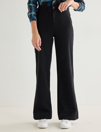 Denim Republic Mock Welt Pocket Jean, Black product photo