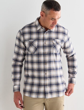 Kauri Trail Kerr Long Sleeve Shirt, Natural product photo
