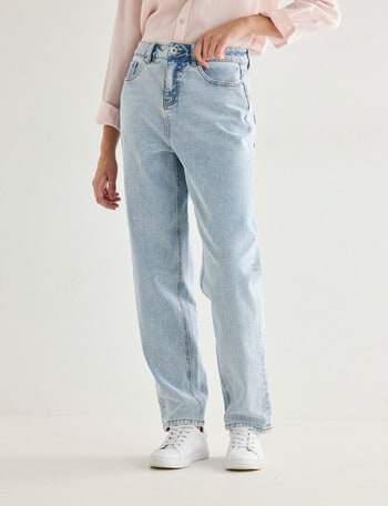 Denim Republic Mom Jean, Light Wash product photo