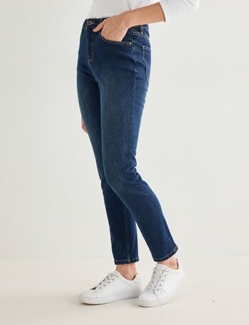 Denim Republic Slim Leg Jean, Dark Wash product photo
