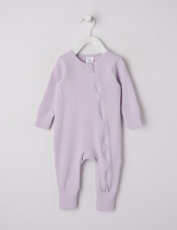 Teeny Weeny Sleep Waffle Sleepsuit, Gentle Lavender product photo
