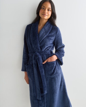Whistle Sleep Basket Weave Robe, Graphite, 8-18 product photo