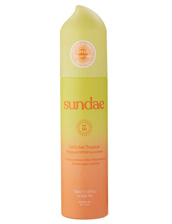 Sundae Whipped SPF50 Sunscreen Foam, Lets Get Tropical product photo