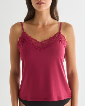 Lyric Lola Lace Camisole, Ruby, 8-18 product photo