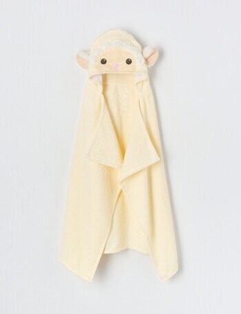 Little Bundle Character Hooded Towel, Lamb product photo
