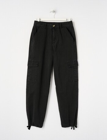 No Issue Baggy Cargo Pant, Black product photo