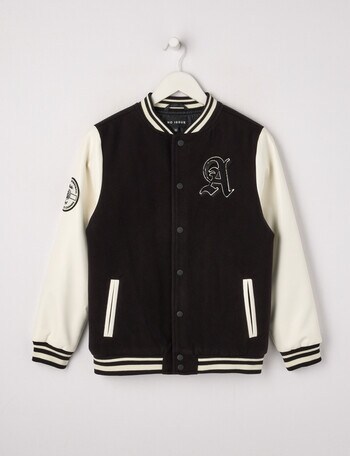No Issue Varsity Jacket, Black product photo