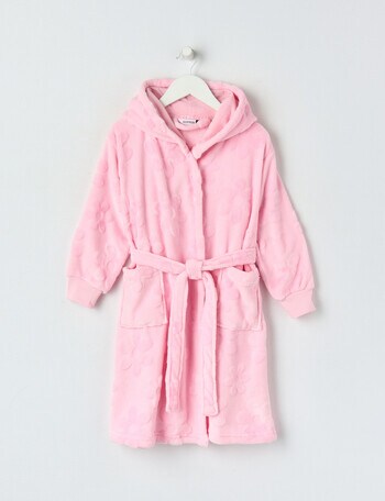Sleep Mode Daisy Jacquard Robe, Pink, 2-8 product photo