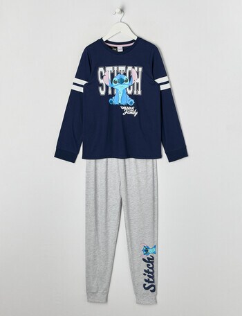 Licensed Ohana PJ Set, Navy, 8-14 product photo