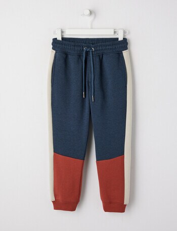 Mac & Ellie Colourblock Trackpant, Navy Marle product photo