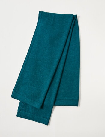 North South Merino Merino Plain Scarf, Peacock product photo