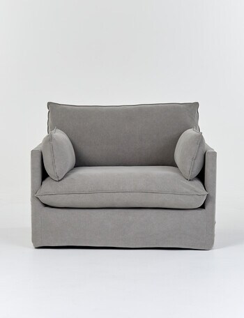 LUCA Furniture Orlando Fabric Chair, Grey product photo