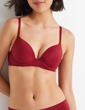 Perfects Alive Graduated Push Up Bra, Burgundy, A-D product photo