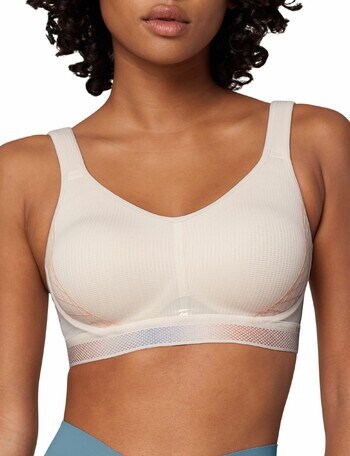 Triumph Triaction Cardio Wirefree Bra, Powder, 12C-18E product photo