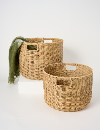 HAVEN Home D&eacute;cor Daily Round Basket, Large product photo