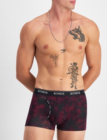 Bonds Guyfront Print Trunk, Nocturnal Petals product photo