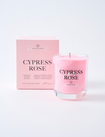 Home Fusion Candle, Series 001, Cypress Rose product photo